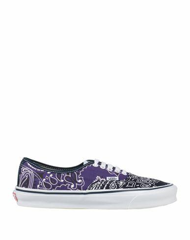 Vans Vault Woman Sneakers Purple Textile fibers, Soft Leather Cover