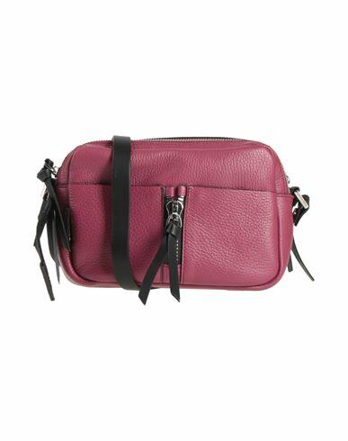 Rǝbelle Woman Cross-body bag Garnet Leather Cover