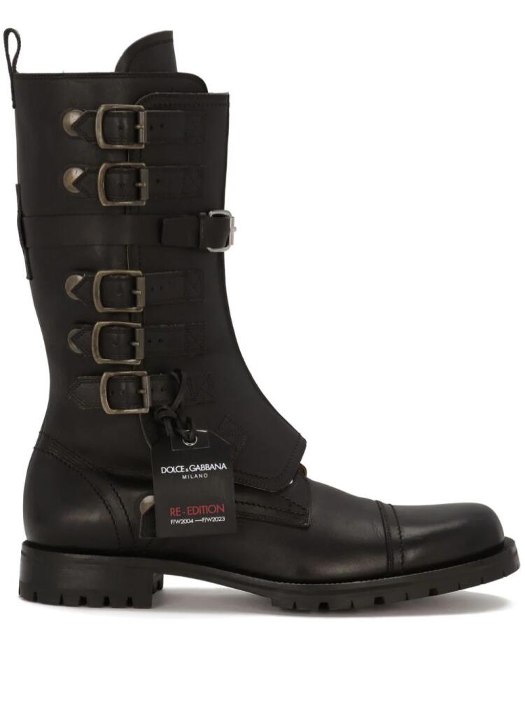 Dolce & Gabbana Re-Edition buckled boots - Black Cover