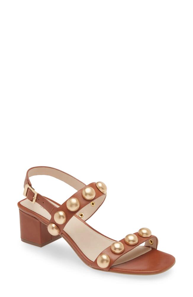 Cecelia New York Rally Slingback Sandal in Cognac Oilded Leather Cover