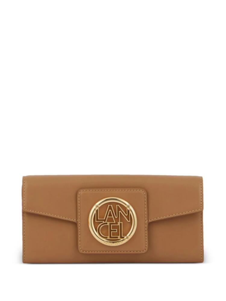 Lancel Roxanne leather flap wallet - Brown Cover