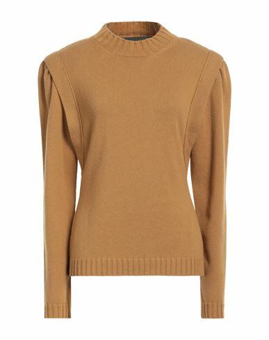 Alberta Ferretti Woman Sweater Mustard Virgin Wool, Cashmere, Polyamide, Elastane Cover