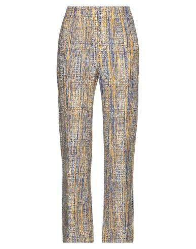 Missoni Woman Pants Yellow Wool, Cotton Cover