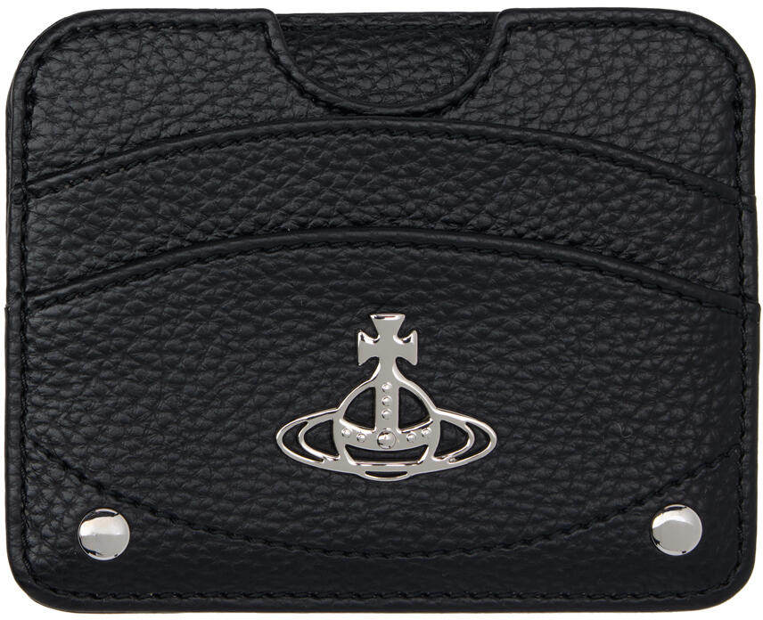 Vivienne Westwood Black Half Moon Card Holder Cover