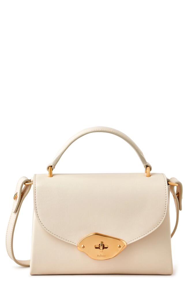 Mulberry Small Lana Top Handle Crossbody Bag in Eggshell Cover