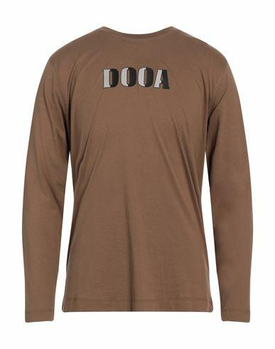 Dooa Man T-shirt Brown Cotton Cover