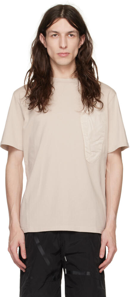 HELIOT EMIL Beige Shaped Pocket T-Shirt Cover