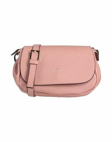 Visone Woman Cross-body bag Pink Calfskin Cover