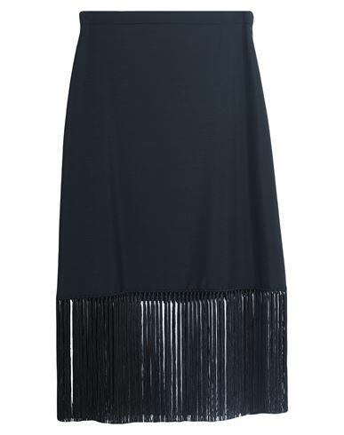 Burberry Woman Midi skirt Black Mohair wool, Virgin Wool Cover