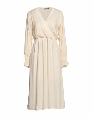 Boutique De La Femme Woman Midi dress Ivory Polyester Cover