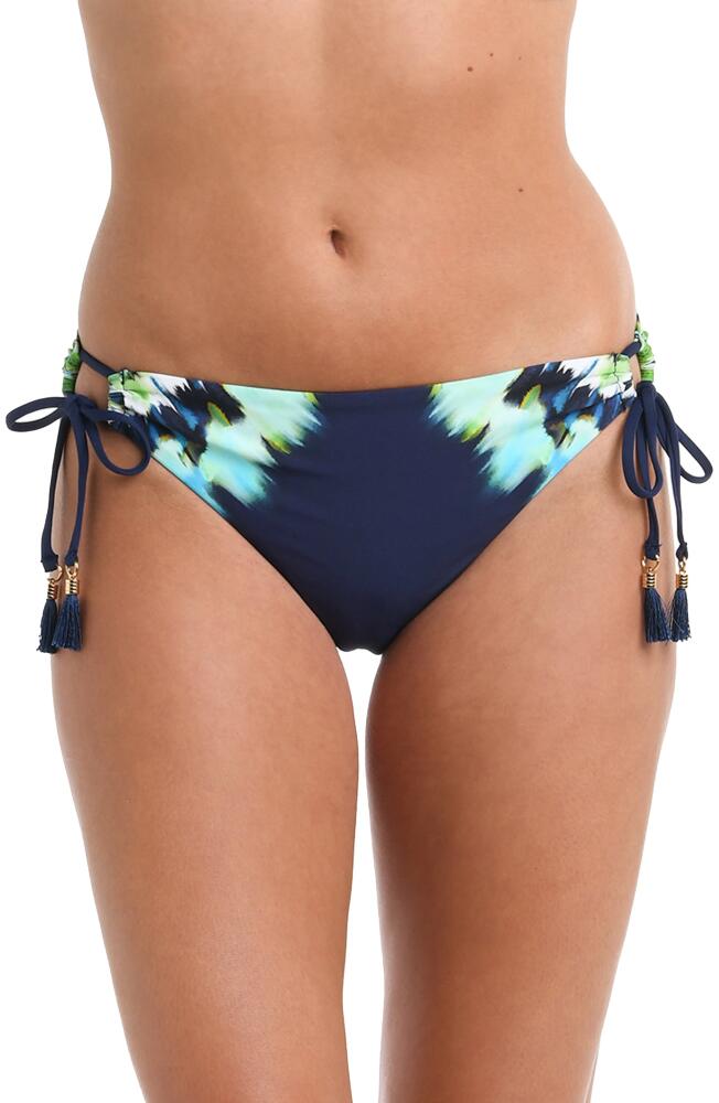 La Blanca Seas Adjustable Loop Hipster Bikini Bottoms in Indigo Cover