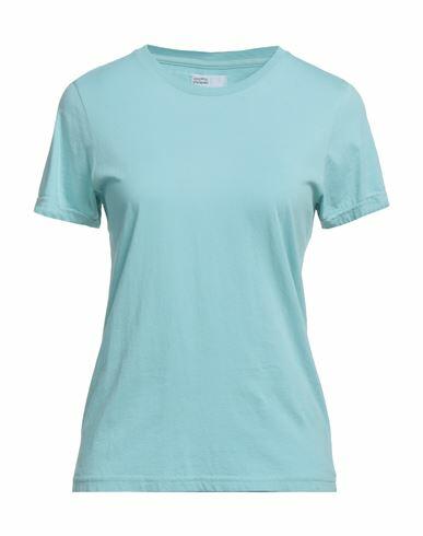 Colorful Standard Woman T-shirt Turquoise Organic cotton Cover