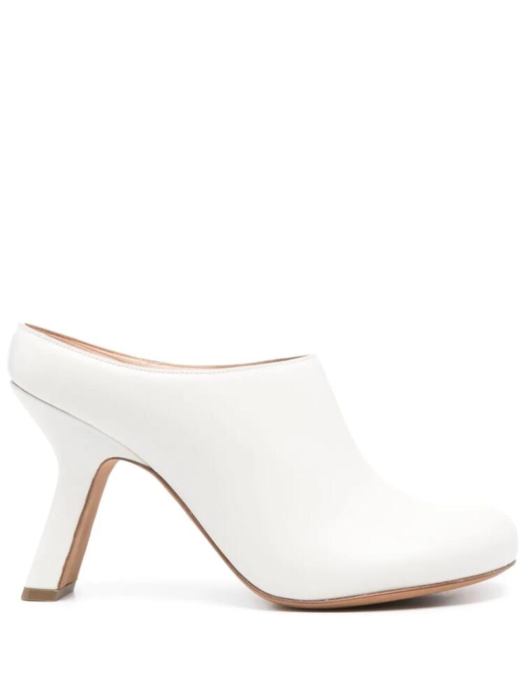 LOEWE Terra 100mm mules - White Cover