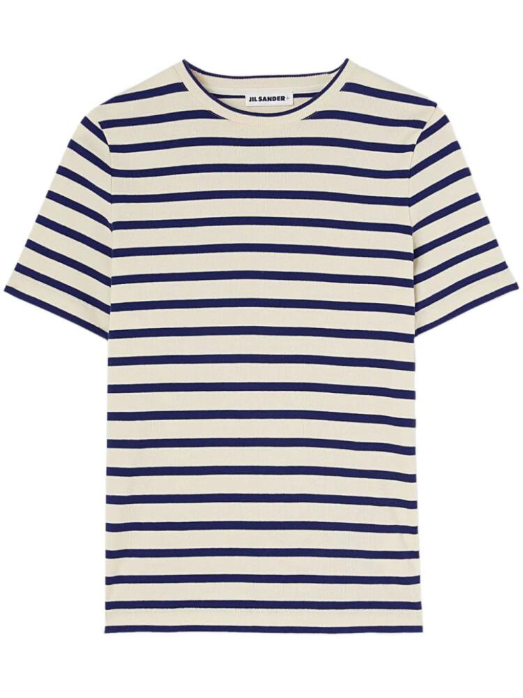 Jil Sander striped cotton T-shirt - White Cover