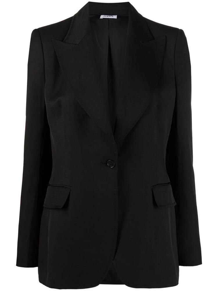 P.A.R.O.S.H. single-breasted tailored blazer - Black Cover