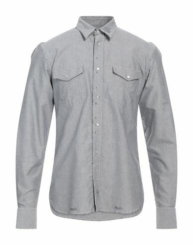 Grifoni Man Shirt Light grey Cotton Cover