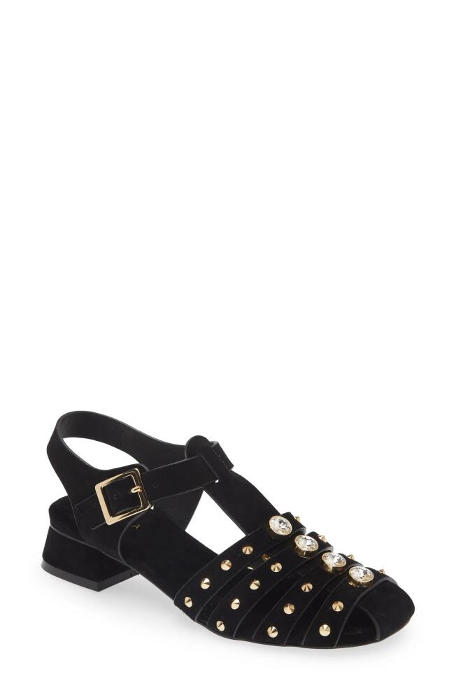 Cecelia New York Gigi Sandal in Black Suede Cover