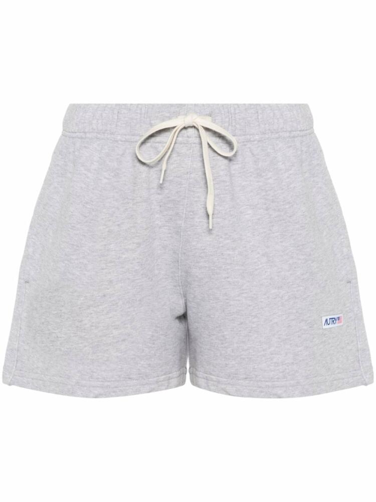 Autry logo-patch cotton shorts - Grey Cover