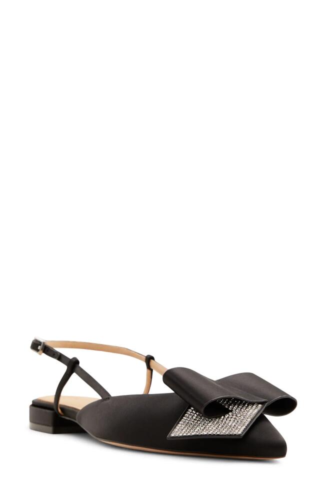 Ted Baker London Emma Bow Slingback Pointed Toe Flat in Black Cover