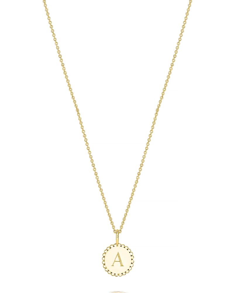 Sarah Chloe Madi 14K Gold Initial Medallion Necklace Cover