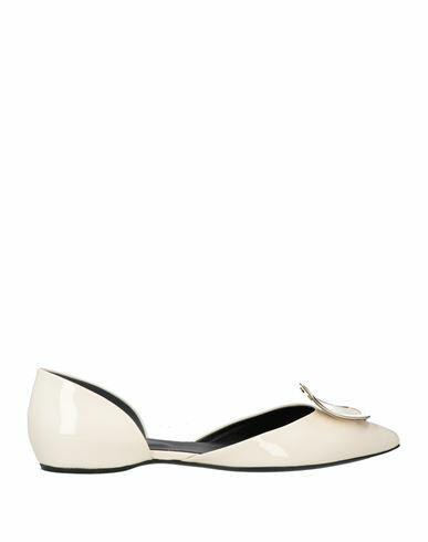 Roger Vivier Woman Ballet flats Ivory Soft Leather Cover