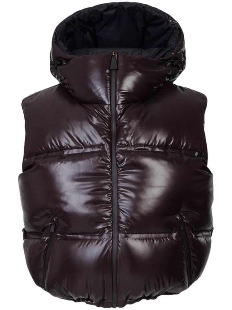 Aztech Mountain Snowbird padded hooded vest - Brown Cover