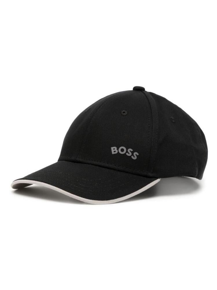 BOSS logo-print baseball cap - Black Cover