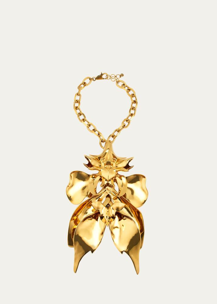 Alexander McQueen Oversized Orchid Necklace Cover