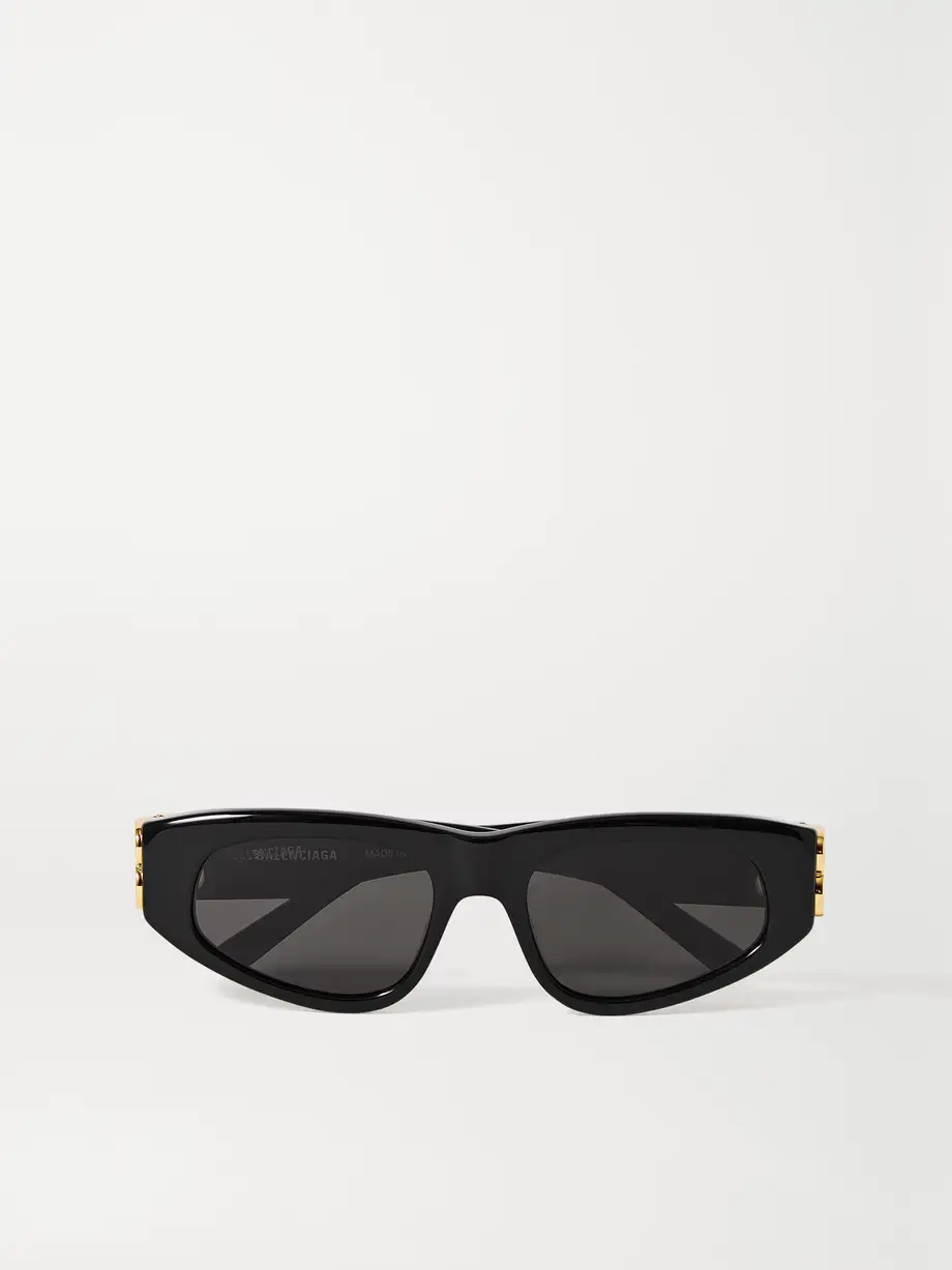 Balenciaga - Dynasty Bb Cat-eye Acetate Sunglasses - Black Cover