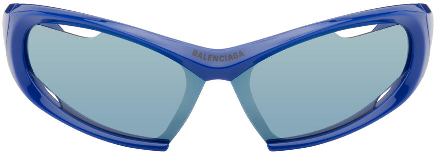 Balenciaga Blue Dynamo Rectangle Sunglasses Cover