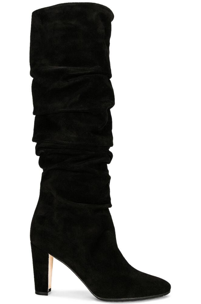 Manolo Blahnik Suede Calassohi 90 Boot in Black Cover