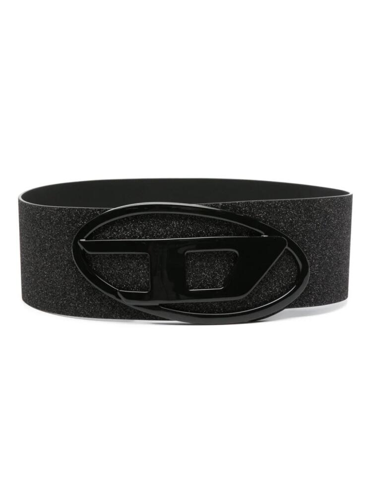 Diesel B-1dr 80 glitter wide belt - Black Cover