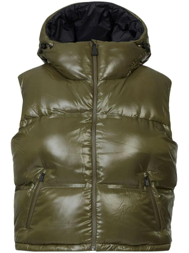 Aztech Mountain Snowbird padded hooded vest - Green Cover