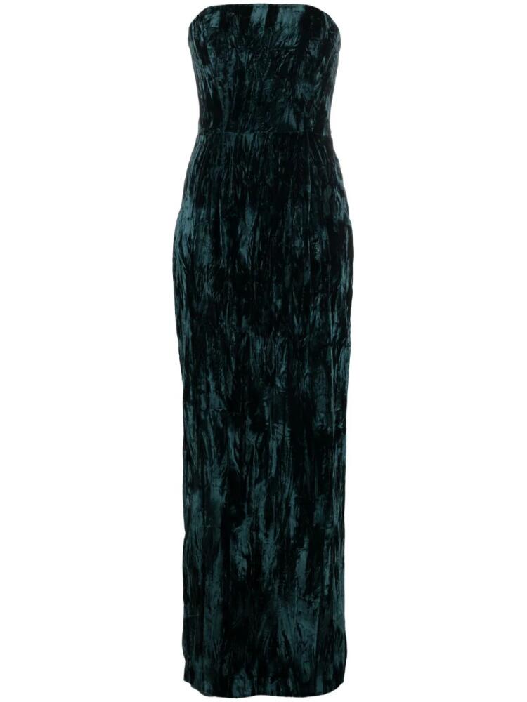 16Arlington Samare velvet strapless gown - Green Cover