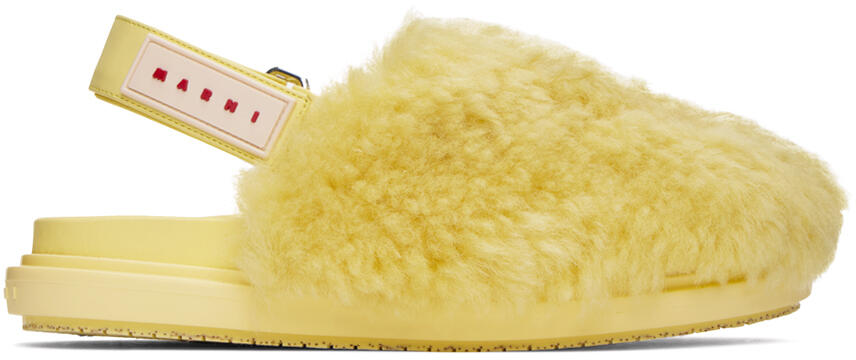 Marni Yellow Sabot Strap Loafers Cover