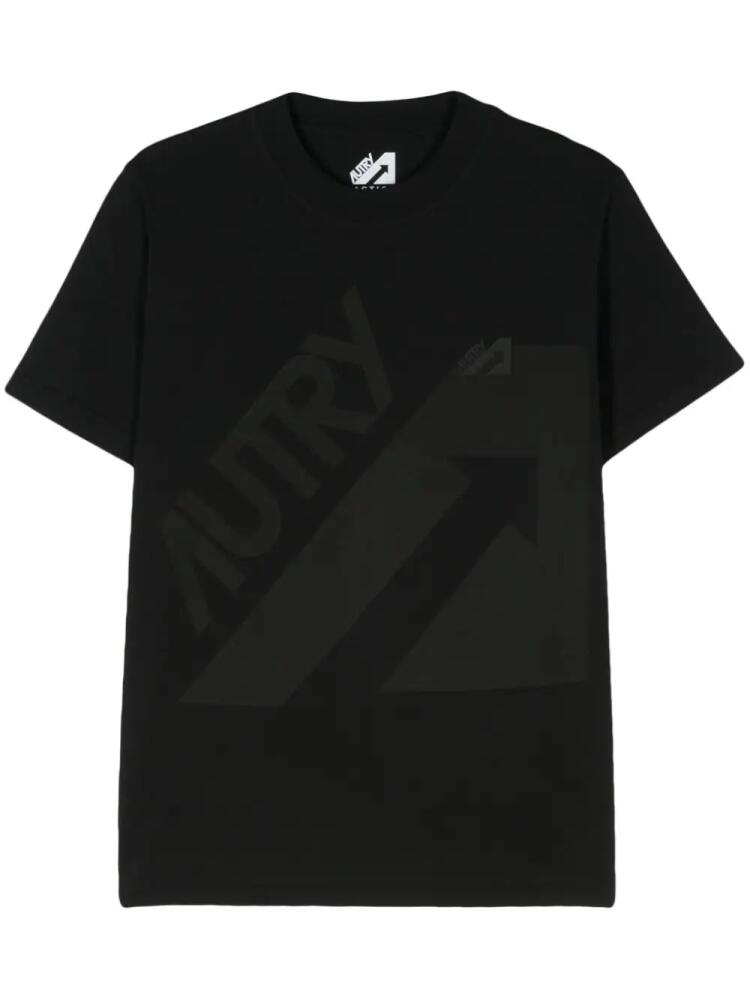 Autry appliqué-logo cotton T-shirt - Black Cover