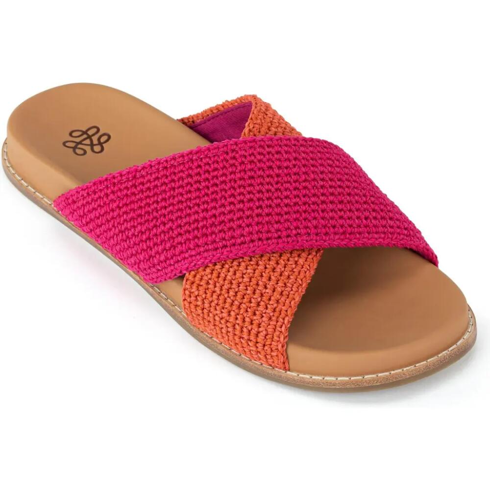 The Sak Penelope Slip On Sandal in Pinkberry Cayenne Block Cover