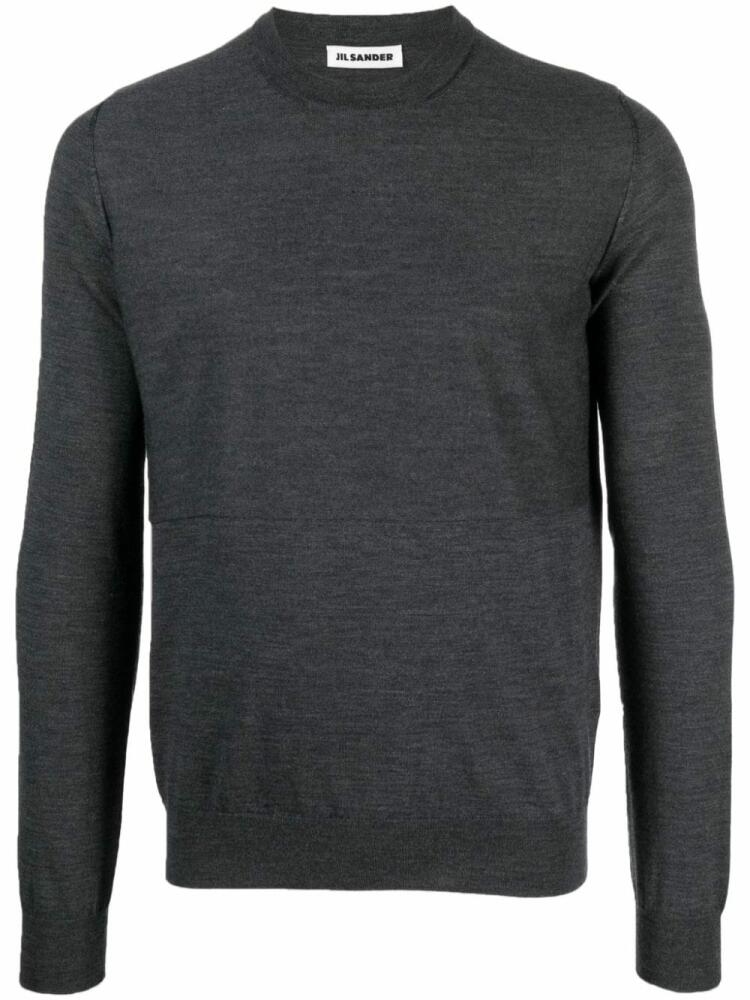 Jil Sander crew-neck virgin wool jumper - Grey Cover