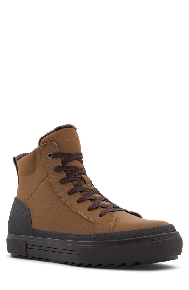 ALDO Ulf Waterproof Boot in Other Dark Beige Cover