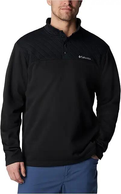 Columbia Hart Mountain Quilted 1/2 Snap Pullover (Black) Men's Clothing Cover