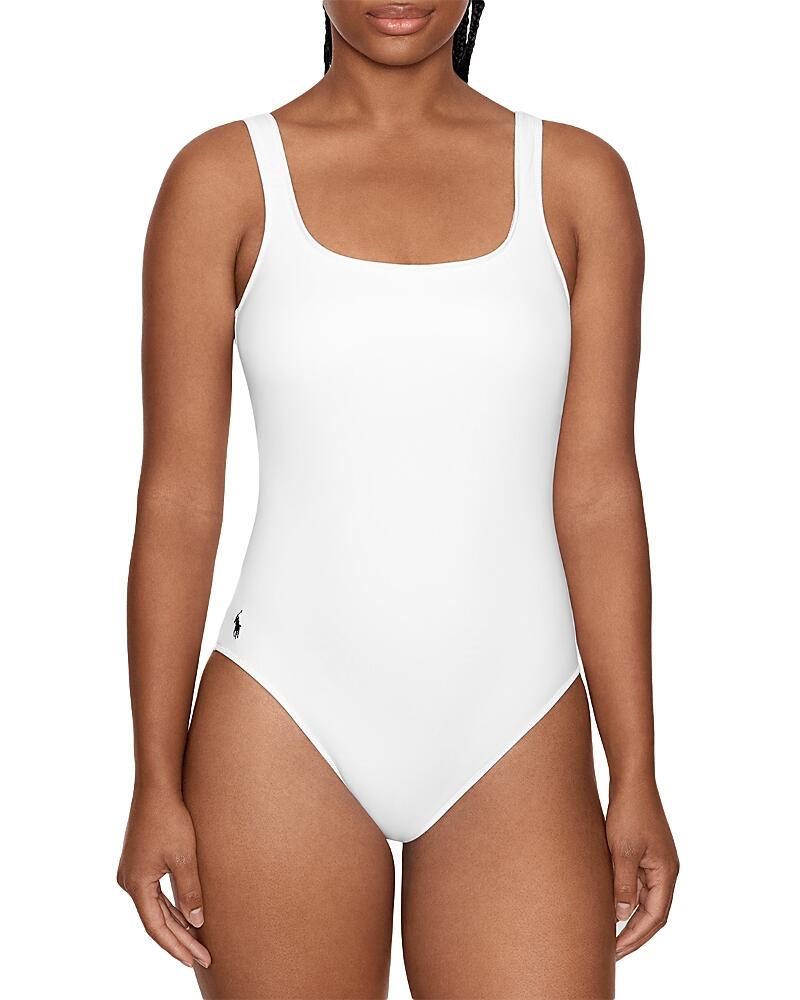 Polo Ralph Lauren Martinique Signature Solids One Piece Swimsuit Cover