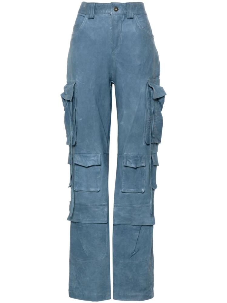 Salvatore Santoro straight-leg cargo pants - Blue Cover