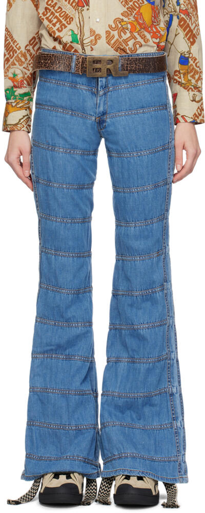 ERL Blue Ruched Jeans Cover