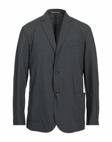 Cruna Man Blazer Lead Virgin Wool, Elastane Cover