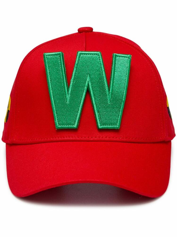 Walter Van Beirendonck W-appliqué baseball cap - Red Cover