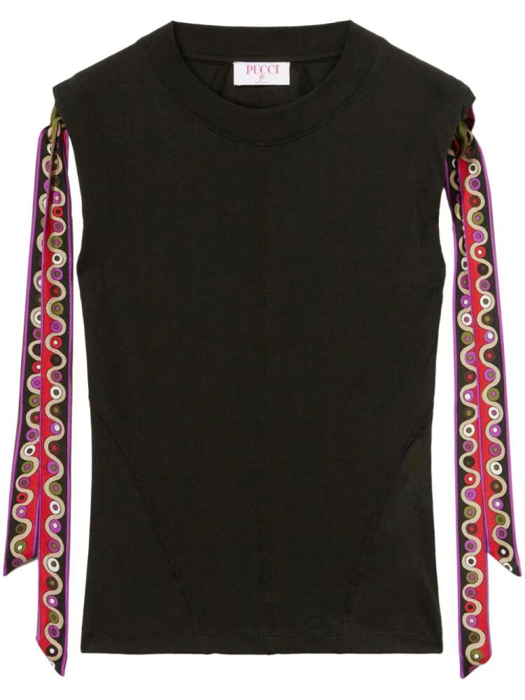 PUCCI Iride-print jersey T-shirt - Black Cover