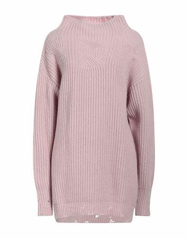 Tela Woman Turtleneck Pink Wool Cover