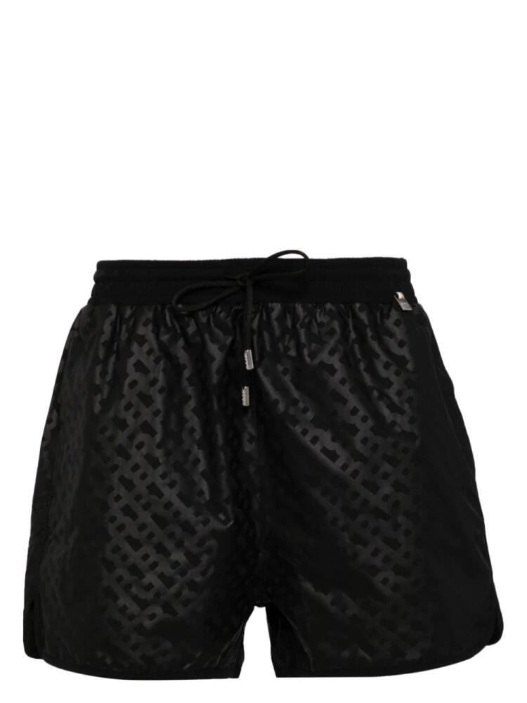 BOSS logo print swim shorts - Black Cover