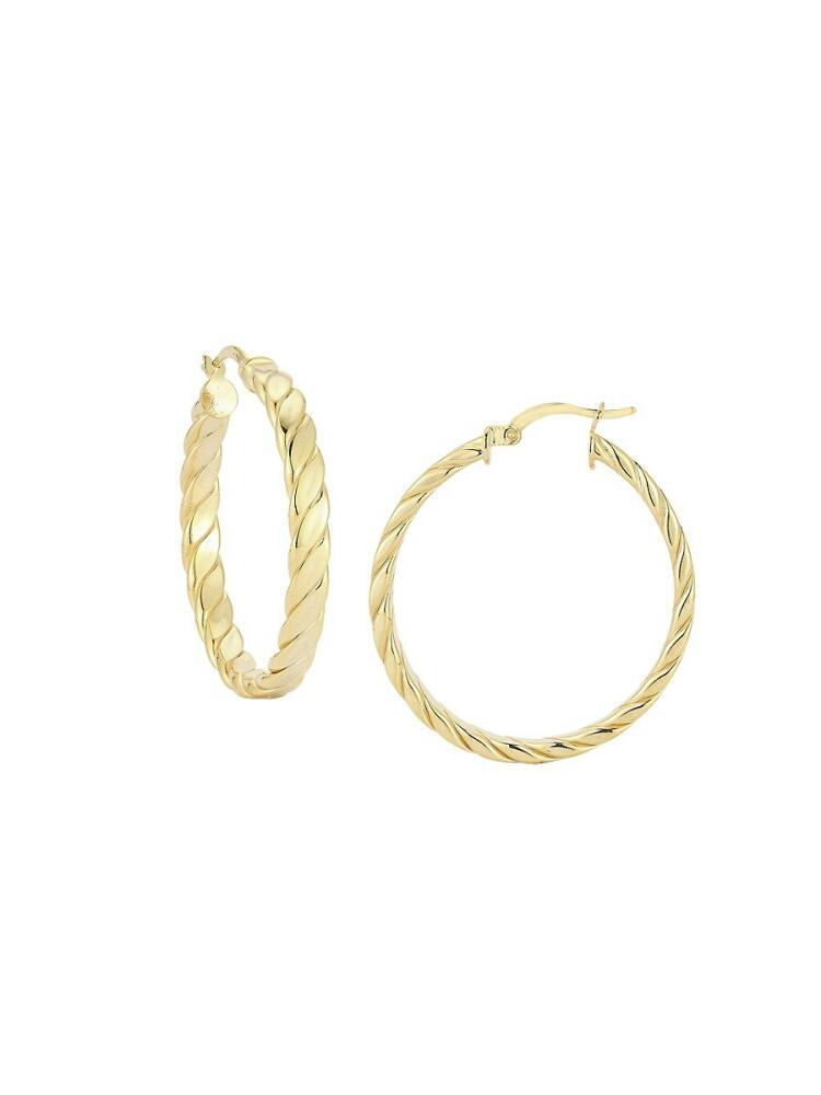 SPHERA MILANO Women's 14K Goldplated Sterling Silver Hoop Earrings Cover