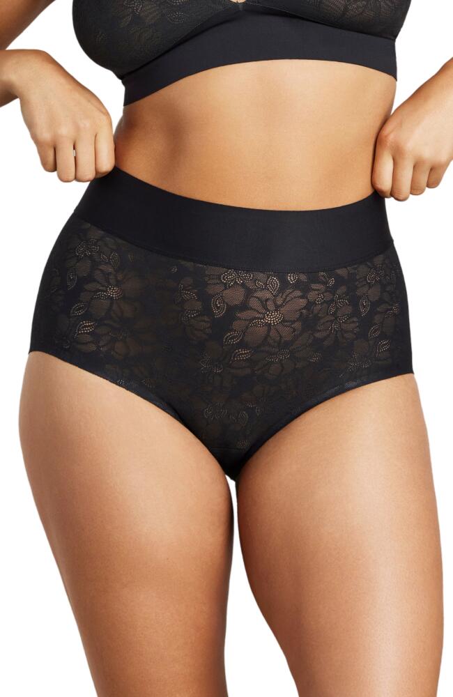 Siella Women's Soft Lace Boy Brief in Black Cover